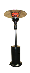 Evenglo portable outdoor patio heater black
