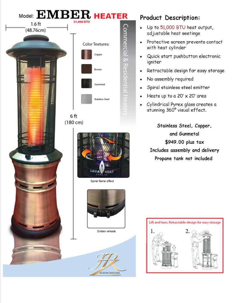 Lava Heat Ember Patio Heater