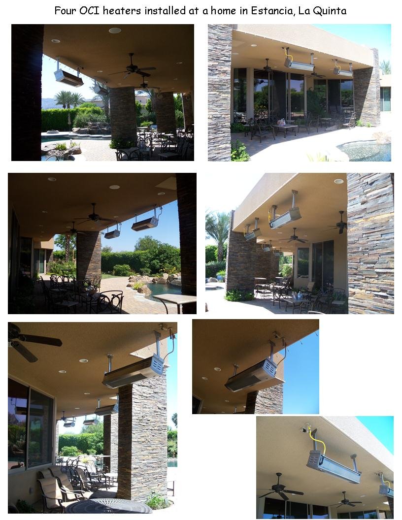 OCI Patio Heater Installation Estancia Country Club La Quinta