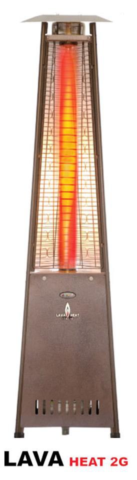 Lava Heat 2G portable outdoor glass tube patio heater
