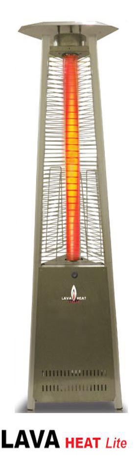 Lava Heat Lite portable outdoor glass tube patio heater