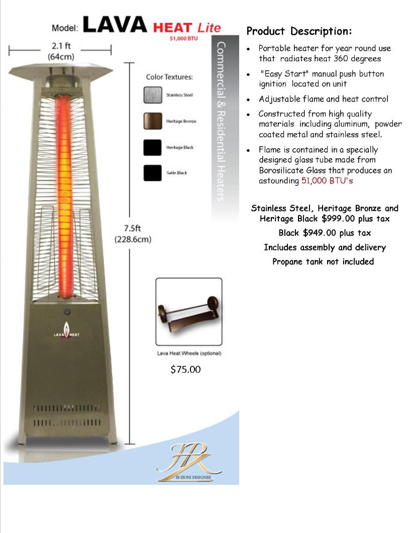 Lava Heat Lite patio Heater