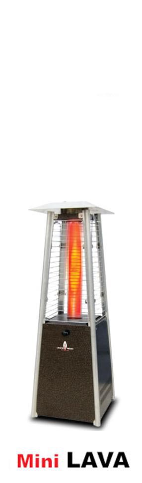 Lava Heat outdoor table top glass tube patio heater