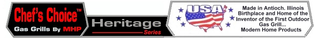 Chef's Choice Heritage Grills Made In USA